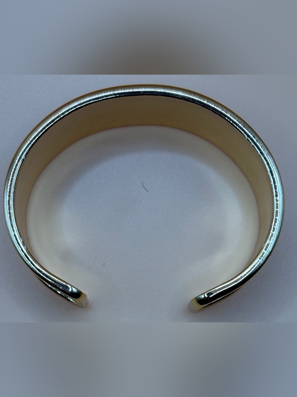 Monogram-Pattern Gray Men's Cuff Bracelet - Picture 7 of 7